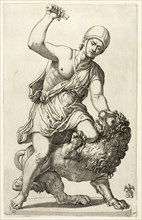 Gladiatore che uccise un leone, Galleria Givstiniana del marchese Vincenzo Givstiniani, Valesio, Giovanni Luigi, ca. 1583-ca