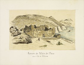 Ruines du Palais de l'Inca, Views of Inca and pre-Inca sites, Chalon, Paul Fédéric, 1846-1919, Lithography, 1872-1880, Album