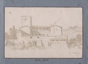 Proche fiezolè, Dessins, Castellan, A. L., Antoine Laurent, 1772-1838, Pencil and wash on paper, 1797-1799