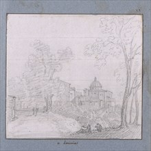 A Lariccia, Dessins, Castellan, A. L., Antoine Laurent, 1772-1838, Pencil on paper, 1797-1799, The drawings in this album