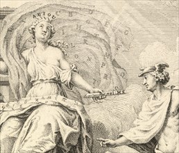 Minerva and Mercury, Histoire de l'origine et des prémiers progrès de l'imprimerie, Marchand, Prosper, d. 1756, Schley, Jacobus