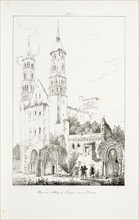 Ruines de l'Abbaye de Jumièges côté de l'Occident, Voyages pittoresques et romantiques dans l'ancienne France, Engelmann, G.