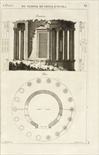 Elevation; Plan, Les édifices antiques de Rome, Desgodets, Antoine Babuty, 1653-1728, Guérard, N., Nicolas, ca. 1648-1719