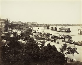 Shanghai, View of the Bund, Shanghai, Afong album #1, photographs of China and Southeast Asia, Albumen