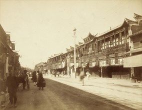 Shanghai, Nanking Road,collection of photographs of China and Southeast Asia, Worswick, Clark, Albumen