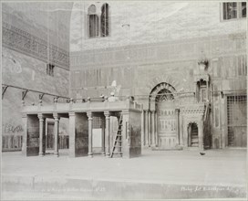 Intérieur de la mosquée Sultan Hassan, Basse Egypte Janvier 1906, Travel albums from Paul Fleury's trips to the Middle East
