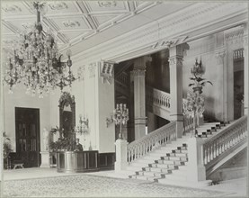 Ghezirah Palace Hotel, Shows the hotel lobby and grand staircase 1906, Travel albums from Paul Fleury's trips to the Middle East