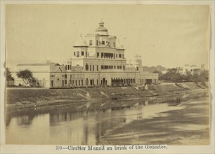 Chutter Munzil on brink of the Goomtee, The Lucknow album: containing a series of fifty photographic views of Lucknow