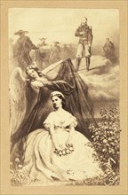 Empress Carlota mourning Emperor Maximilian, Mexique, 1865, Falconnet, Louis, Jägern, Stur, Karl von, Albumen, 1867 or 1868