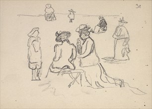 Sketchbook: Women and children, Edmond Cousturier papers, ca. 1890-1908, Cross, Henri-Edmond, 1856-1910, Pencil on paper