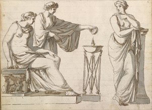 Sketchbook of Roman antiquities, Dupasquier, Antoine-Léonard, 1748?-1832, pen and ink, pencil, wash, 1779, Drawings