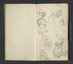 Sketchbook of Adolph Menzel, Menzel, Adolph, 1815-1905, pencil on paper, 1863, German painter