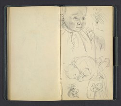 Sketchbook of Adolph Menzel, Menzel, Adolph, 1815-1905, pencil on paper, 1863, German painter