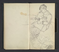 Sketchbook of Adolph Menzel, Menzel, Adolph, 1815-1905, pencil on paper, 1863, 74-page sketchbook by the German painter