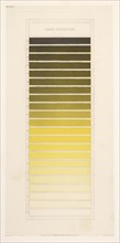 Gamme chromatique jaune, Des couleurs et de leurs applications aux arts industriels à l'aide des cercles chromatiques, Chevreul