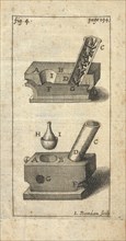 Fourneau, Traité des vernis, Boudan, L., Buonanni, Filippo, 1638-1725, Engraving, black-and-white, 1723, fig. 4 page 194