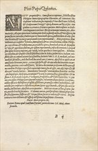Page titled Pius Papa Quintus, Le vite de' piv eccellenti pittori, scvltori, et architettori, Vasari, Giorgio, 1511-1574