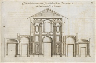 Pars inferior interioris faciei Basilicae Lateranensis ab Innocentio X. instauratae, De basilica et patriarchio Lateranensi
