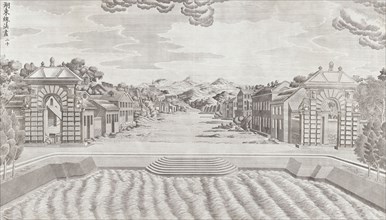 Yuan Ming Yuan, engraving, 1783-1786, The set of twenty views of the European Pavilions at the Garden of Perfect Clarity