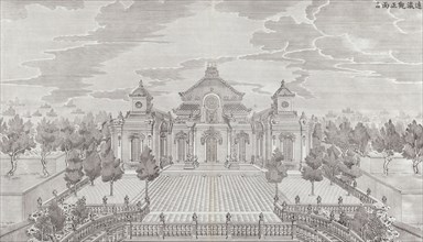 Yuan Ming Yuan, engraving, 1783-1786, The set of twenty views of the European Pavilions at the Garden of Perfect Clarity