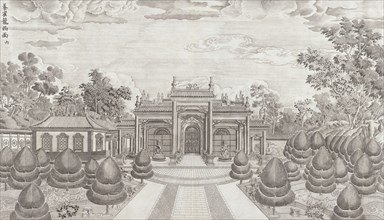 Yuan Ming Yuan, engraving, 1783-1786, The set of twenty views of the European Pavilions at the Garden of Perfect Clarity