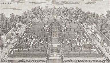 Yuan Ming Yuan, engraving, 1783-1786, The set of twenty views of the European Pavilions at the Garden of Perfect Clarity