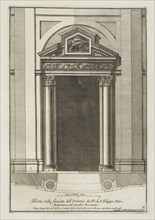 Porta nella facciata dell' Oratorio de PP. di S. Filippo Neri, Stvdio d'architettvra civile sopra gli ornamenti di porte