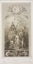 Print from the Transparent Painting exhibited on 24th April 1789 in the front of the Bank in celebration of His Majesty's