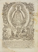Ex Voto, Nuestra Señora de la Bala, Collection of Mexican religious engravings, 1700-1830, Calle de la Profesa