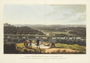 General View of Longleate from the Prospect Hill: Shewing the Water as it has been Finished, and the Surface Lowered, to Raise