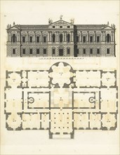 Plates 52 and 53, Convenient and ornamental architecture: consisting of original designs, for plans, elevations, and sections