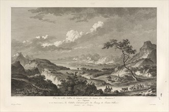 Vuë du Vallon de Sybaris, Voyage pittoresque, ou, Description des royaumes de Naples et de Sicile, Chastelet, Claude-Louis, 1753