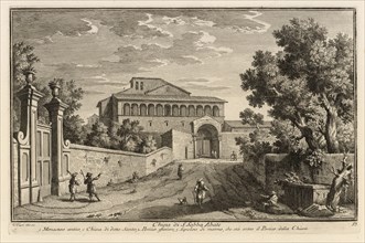 Chiesa di S. Sabba Abate, Delle magnificenze di Roma antica e moderna, Vasi, Giuseppe, 1710-1782, Engraving, 1747-1761, plate 57