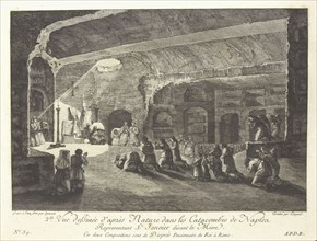 Vue des catacombes de Naples, Voyage pittoresque, ou, Description des royaumes de Naples et de Sicile, Queverdo, François Marie