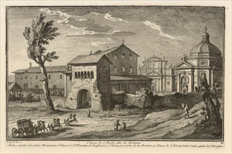 Chiesa di S. Paolo alle tre Fontane, Delle magnificenze di Roma antica e moderna, Vasi, Giuseppe, 1710-1782, Engraving, 1747