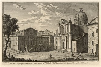 S. Pietro in Carcere, Delle magnificenze di Roma antica e moderna, Vasi, Giuseppe, 1710-1782, Engraving, 1747-1761, plate 42