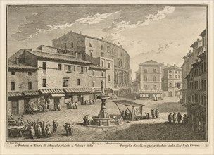 Piazza Montanara, Delle magnificenze di Roma antica e moderna, Vasi, Giuseppe, 1710-1782, Engraving, 1747-1761, plate 30, volume