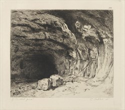 Grotte de la Source de la Loue, Recueil d'estampes gravées à l'eau forte, Courbet, Gustave, 1819-1877, Deblois, C., Galerie