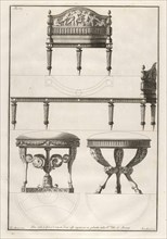 Due sedi in forma di tripode, ed un sofa eseguiti per un gabinetti della R. Villa de Monza, Alcune decorazioni di nobili sale
