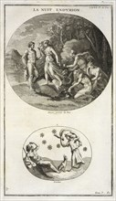 La nuit, Endymion, Supplément au livre de l'antiquitée expliquée et représentée en figures, Montfaucon, Bernard de, 1655-1741
