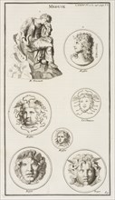 Meduse, L'antiquité expliquée et représentée en figures, Bellori, Giovanni Pietro, 1613-1696, Buagni, Giovanni Francesco