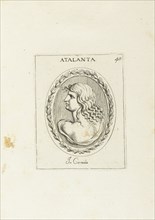 Atalanta: In Corniola, Le gemme antiche figurate, Agostini, Leonardo, 1593-ca. 1670, Bellori, Giovanni Pietro, 1615?-1696