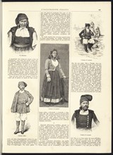 Costume illustrations, 1889, Illustrations of costumes from L'illustrazione italiana, 1889, vol. 16, pt. 2, p. 323