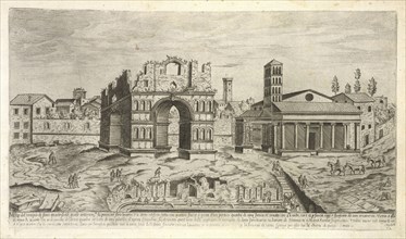 I vestigi dell' antichità di Roma, Du Pérac, Etienne, d. 1604, Engraving, 1575, plate 12