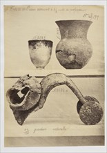 Metal objects from Priam's Treasure, Troy, Antiquités Troyennes: rapport sur les fouilles de Troie, Rangabé, Alexandre Rizos