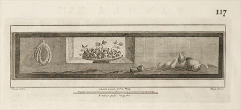 Tavola XXII, Delle antichità di Ercolano, Baiardi, Ottavio Antonio, 1694-1764, Engraving, 1757-1792, Plate 22 on page 117