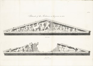 The Pediments of the Temple as they were in the Year 1683, The Elgin marbles from the Temple of Minerva at Athens