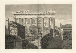 View of the Eastern Portico of the Temple of Minerva at Athens, called the Parthenon, The Elgin marbles from the Temple