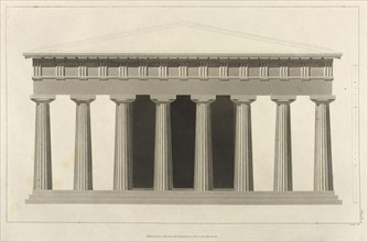 Elevation of the Temple, The Antiquities of Magna Graecia, Longman, Hurst, Orme, and Rees, Watts, Richard, Wilkins, William
