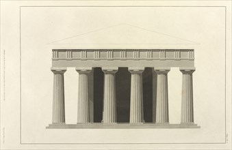 Elevation of the Front of the Temple, The Antiquities of Magna Graecia, Longman, Hurst, Orme, and Rees, Lowry, Wilson, 1762-1824
